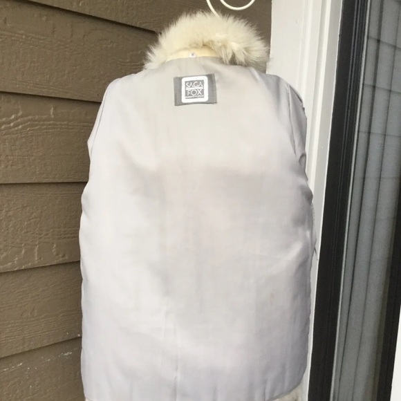 Vintage SAGA FOX silver fox real fur coat, size M, - Picture 13 of 13